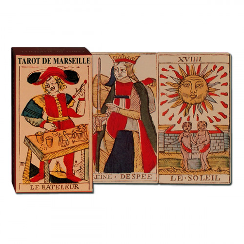 Carti de joc Tarot, Piatnik, Tarot de Marseille, 78 de carti, produse in Austria